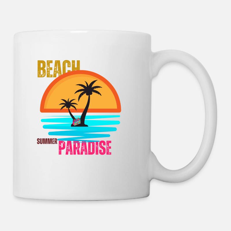 Paradis sur l’île - Mug blanc - blanc