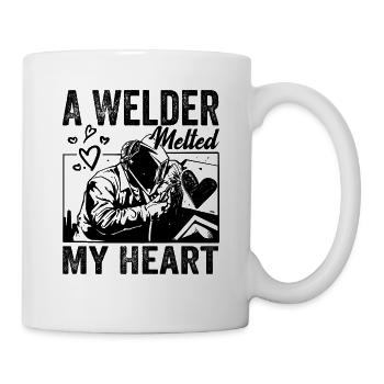 A Welder Melted My Heart Funny Design For Wife - Mug - white - Right