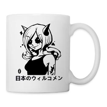 Welcome to Japan: Evil Elf Anime Girl - Mug - white - Right