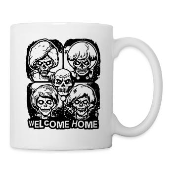 Welcome home to your zombie family - Mug - white - Right