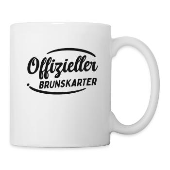 Schafkopf Offizieller Brunskarter Kartenspiel Bier - Tasse - Weiß - Rechts