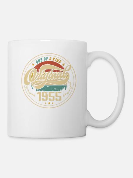 Original 1955 Jahrgang - 1955 Geburtstagsgeschenk - Tasse - Weiß