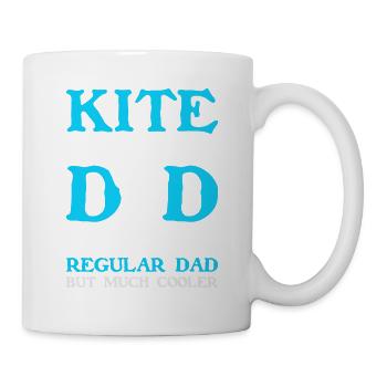 Kitesurf Kitesurf Kitesurf Kiteboarder - Mug blanc - blanc - Droite