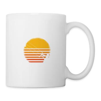 Kitesurf Kitesurf Kitesurf Kiteboarder - Mug blanc - blanc - Droite
