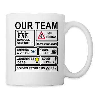 Équipe - Mug blanc - blanc - Droite
