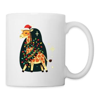 Giraffe, Giraffe, Christmas, Africa, Animals - Mug - white - Right