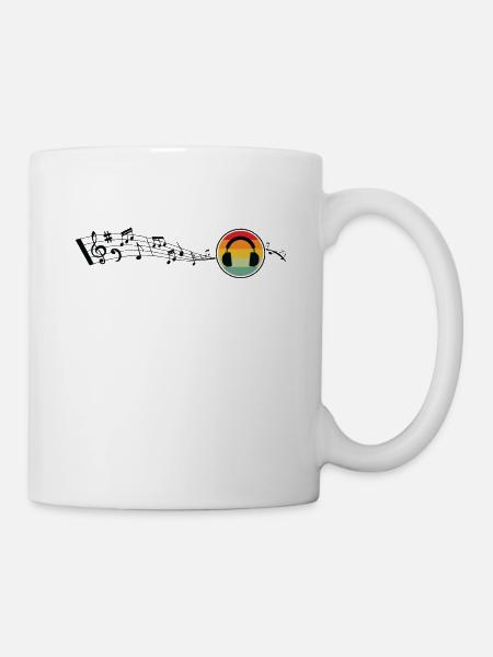 Musik machen Musik singen Musik spielen DJ - Tasse - Weiß