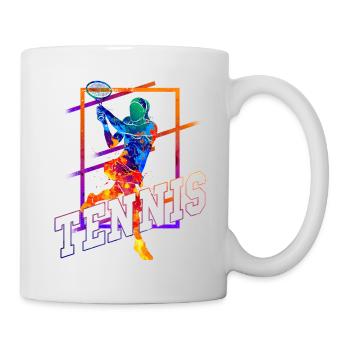 Tennis Tennis Player Woman Sport Match Club Fan - Mug - white - Right