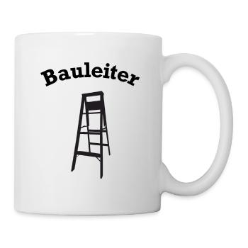 lustiges Bauleiter Baustellen Zubehör - Tasse - Weiß - Rechts