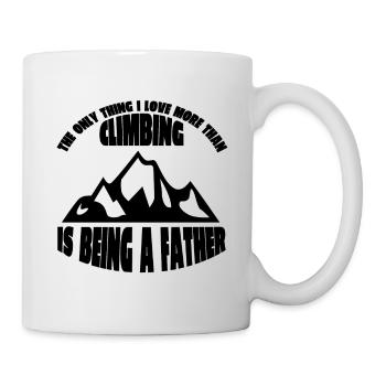 Kletterer Bergsteigen Berg Bergklettern Klettern - Tasse - Weiß - Rechts