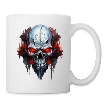 Crâne Crâne Squelette Moto Biker Gang - Mug blanc - blanc - Droite