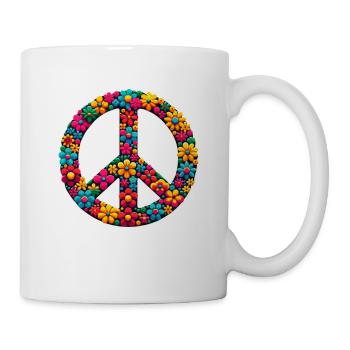 70er Jahre 1970er 60er Jahre Party Outfit Kostüm - Tasse - Weiß - Rechts
