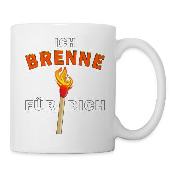 STREICHHOLZ ICH BRENNE FÜR DICH - Tasse - Weiß - Rechts