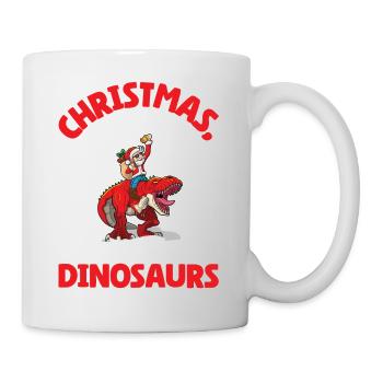 Dino Boy Enfants Noël Amour Dinosaure - Mug blanc - blanc - Droite