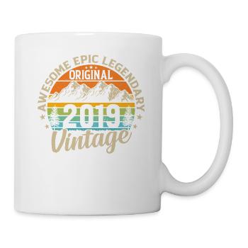 Millésime 2019 - Un dicton d’anniversaire légendaire - Mug blanc - blanc - Droite