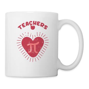 Lehrer lieben Pi-Tag Mathe-Liebhaber lustig - Tasse - Weiß - Rechts