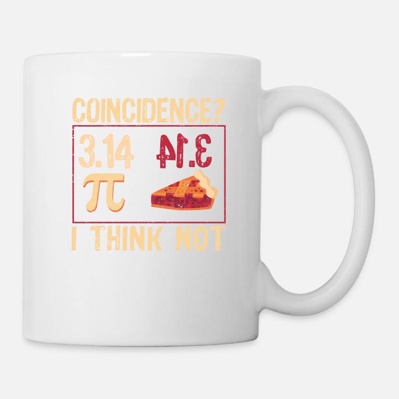 Pi est égal à la journée du gâteau célébrée du 3 au 14 mars 14 - Mug blanc - blanc