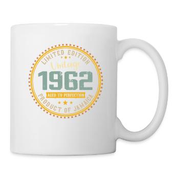 Jahrgang 1962 Geburtstagsgeschenk 1962 - Tasse - Weiß - Rechts