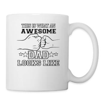Motif drôle de la fête des pères pour les pères - Mug blanc - blanc - Droite