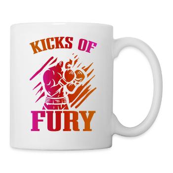 Kickboxer Martial Arts Kickboxing Kickboxen - Tasse - Weiß - Rechts