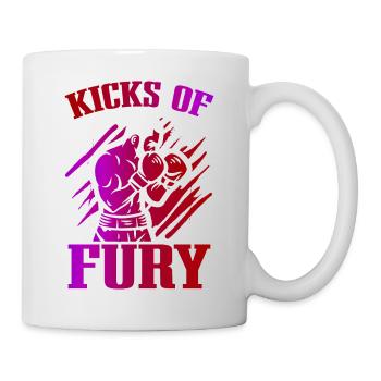 Kickboxer Martial Arts Kickboxing Kickboxen - Tasse - Weiß - Rechts