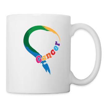 Cancer Survivor Support Fight Cancer In All Colors - Mug - white - Right