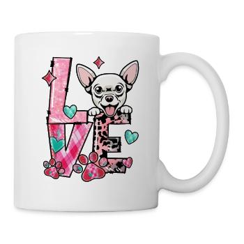 Chihauhau Dog I Love My Dog Valentines Day - Mug - white - Right