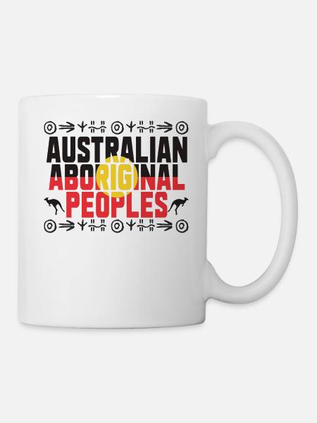 Australian Aboriginal - Tasse - Weiß
