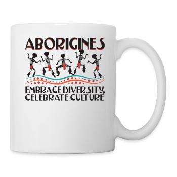 Aborigines Embrace Diversity - Tasse - Weiß - Rechts