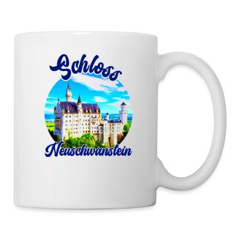 Bayern Schloss Neuschwanstein Deutschland - Tasse - Weiß - Rechts