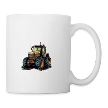 6 Dinge, die ich in meiner Freizeit tue Liebhaber von Traktoren - Tasse - Weiß - Rechts