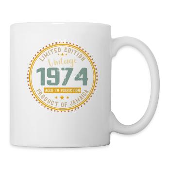 Jahrgang 1974 Geburtstagsgeschenk 1974 - Tasse - Weiß - Rechts
