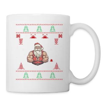 No Lift No Gift Fitness Weihnachten Geschenk Gym - Tasse - Weiß - Rechts