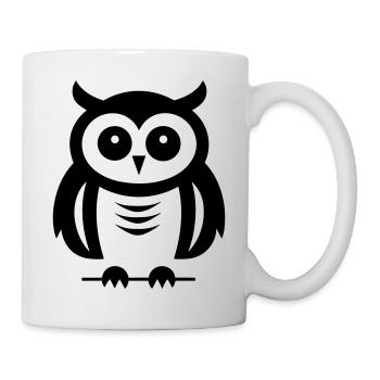 Petite chouette - Mug blanc - blanc - Droite