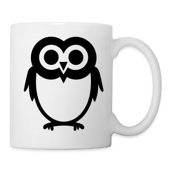 Petite chouette - Mug blanc - blanc - Droite