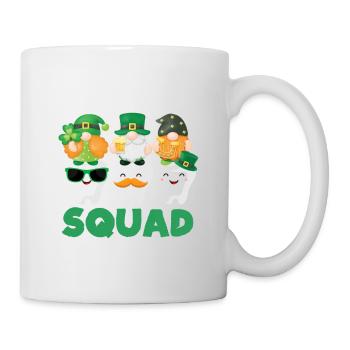 Dental Squad Tooth Cute Gnome Saint Patricks - Mug - white - Right