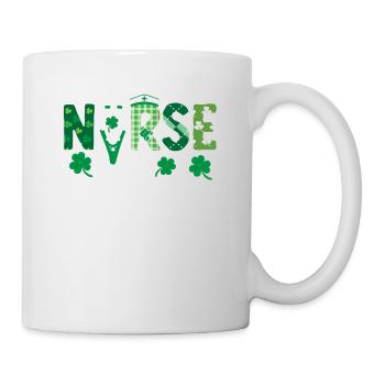 Nurse Stethoscope Medicine Irish - Mug - white - Right