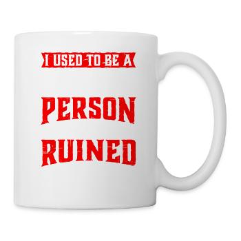 J’avais l’habitude d’être une personne sociable 26 - Mug blanc - blanc - Droite