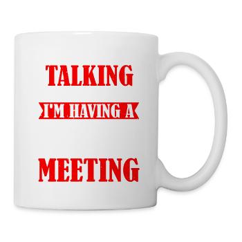 Me Talking To Myself, I'm Having A Staff Meeting 6 - Mug - white - Right
