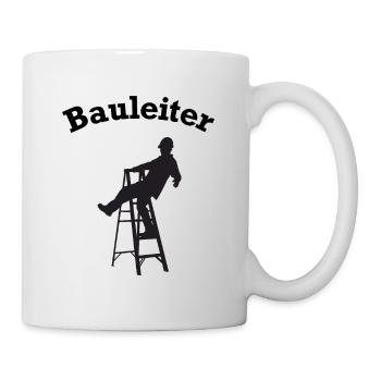 Bauleiter Stehleiter Baustelle Baustellen Leiter - Tasse - Weiß - Rechts