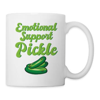 Emotional Support Pickle Humanity Kindness - Mug - white - Right