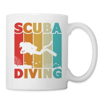 Scuba Diving, Scuba Diving, Holiday Sea Diver - Mug - white - Right