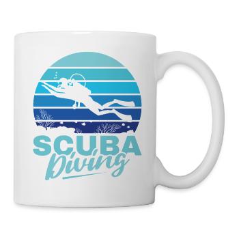 Scuba Diving, Scuba Diving, Holiday Sea Diver - Mug - white - Right