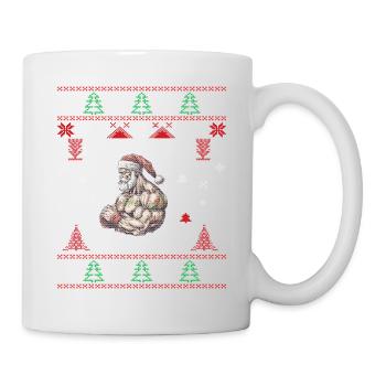No Lift No Gift Fitness Weihnachten Geschenk Gym - Tasse - Weiß - Rechts