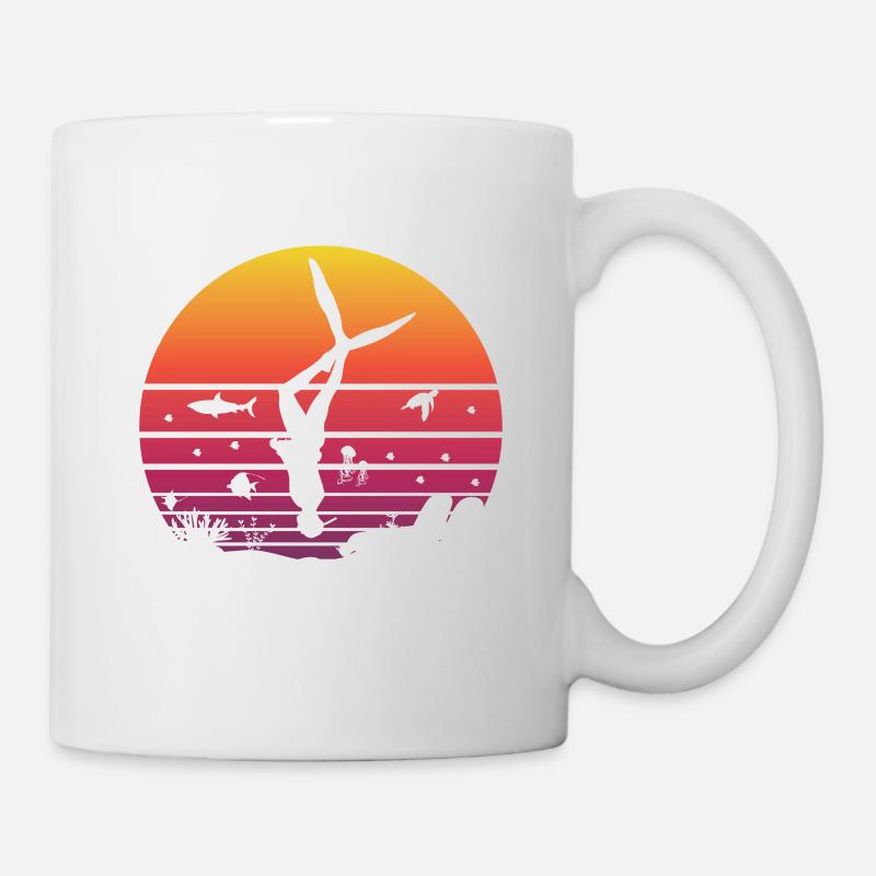 Plongée, Apnée Plongée, Apnée No Limit Apnée Apnée - Mug blanc - blanc
