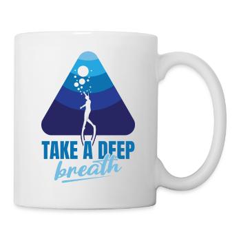 Diving, Apnea Diving, Apnea No Limit Freediving - Mug - white - Right