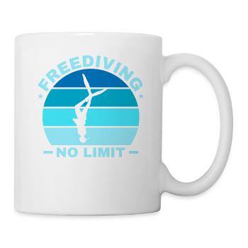 Diving, Apnea Diving, Apnea No Limit Freediving - Mug - white - Right