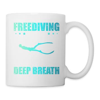 Diving, Apnea Diving, Apnea No Limit Freediving - Mug - white - Right