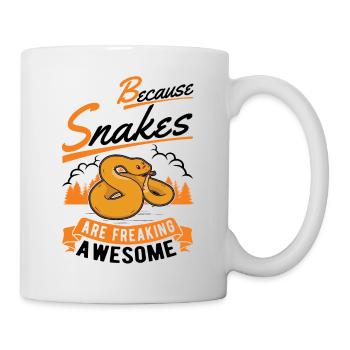 Schlangen Besitzer Schlangenliebhaber - Tasse - Weiß - Rechts