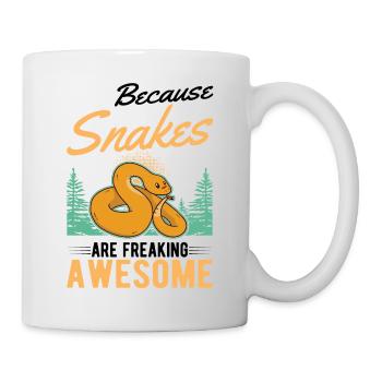 Schlangen Besitzer Schlangenliebhaber - Tasse - Weiß - Rechts